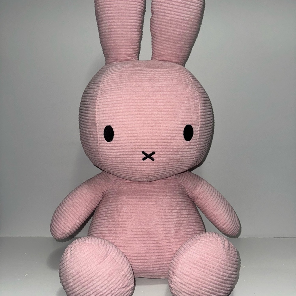 Miffy ECO Corduroy Plush 27.5” Pink